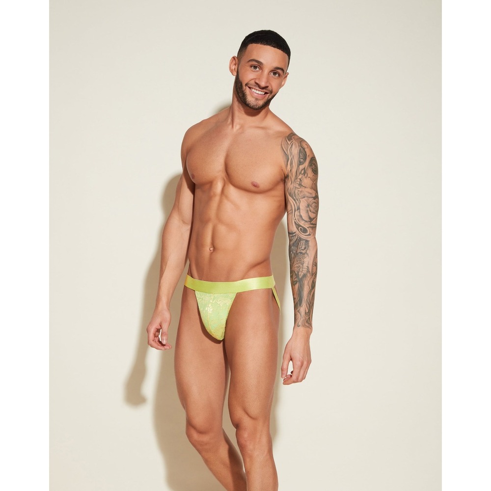 Cosabella Never Say Never Lace Jock Strap Chakra Green‎ Men's Underwear Size M